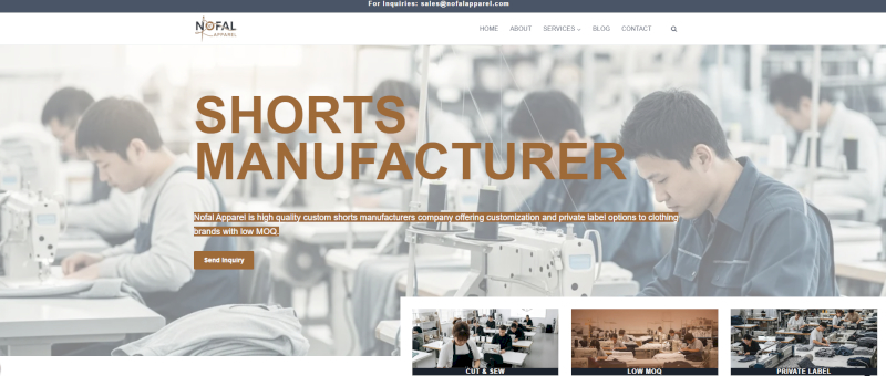 Nofal Apparel offers custom clothing manufacturing with low MOQs starting from 20 pieces