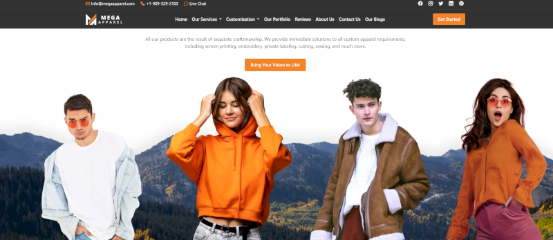 Over the years, Mega Apparel states that it has worked with more than 2,000 clients worldwide 