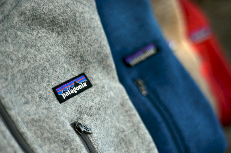 Patagonia uses ethically sourced down and recycled wool for high-insulation gear like winter parkas, alpine jackets, and cold-weather knitwear