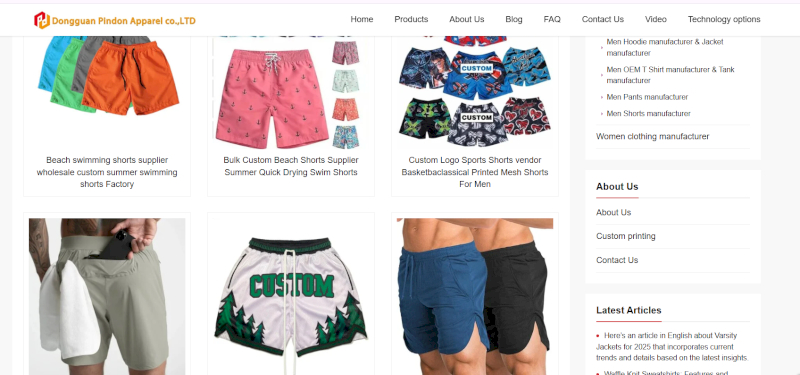 Pindon Apparel offers end to end sportswear manufacturing for custom men shorts globally