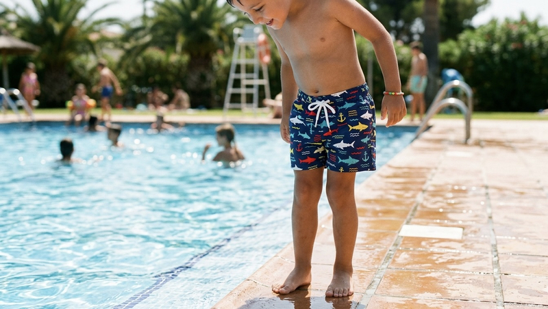 Quality swimwear is engineered to resist chlorine degradation from swimming pools and often features a UPF 50+ rating to block harmful UV rays