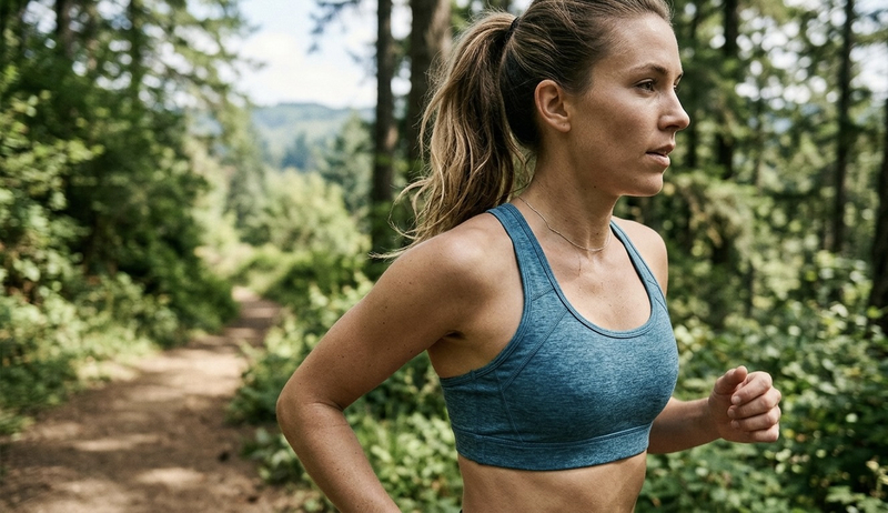 Sports bras deliver high compression or encapsulation to minimize bounce. Bralettes offer minimal to light support