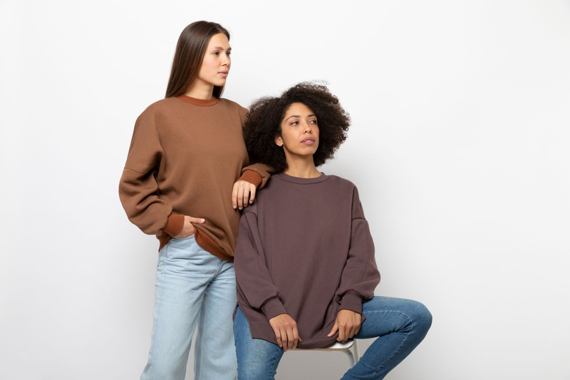 Sweatshirts are preferred when a cleaner, more structured look is required