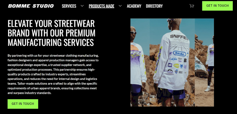 Bomme Studio is a USA streetwear clothing manufacturer producing oversized boxy tees, hoodies, and joggers
