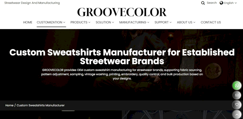 Groovecolor is a China-based streetwear clothing manufacturer serving 500+ brands with OEKO-TEX certified fabrics