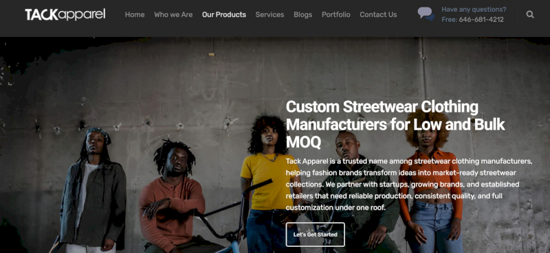 Tack Apparel is a USA streetwear manufacturer producing graphic tees, hoodies, tracksuits, and joggers