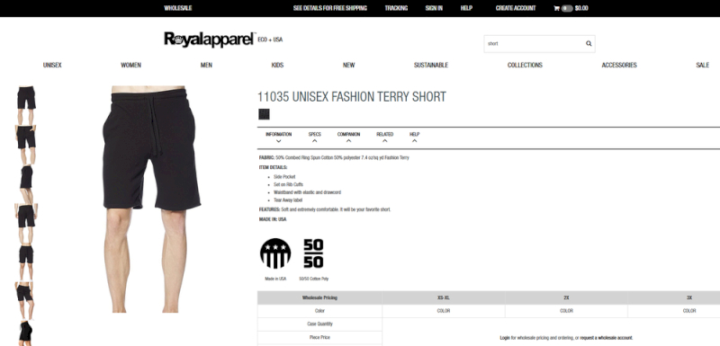Royal Apparel: Premium Made-in-USA partner for certified eco-conscious and custom performance shorts